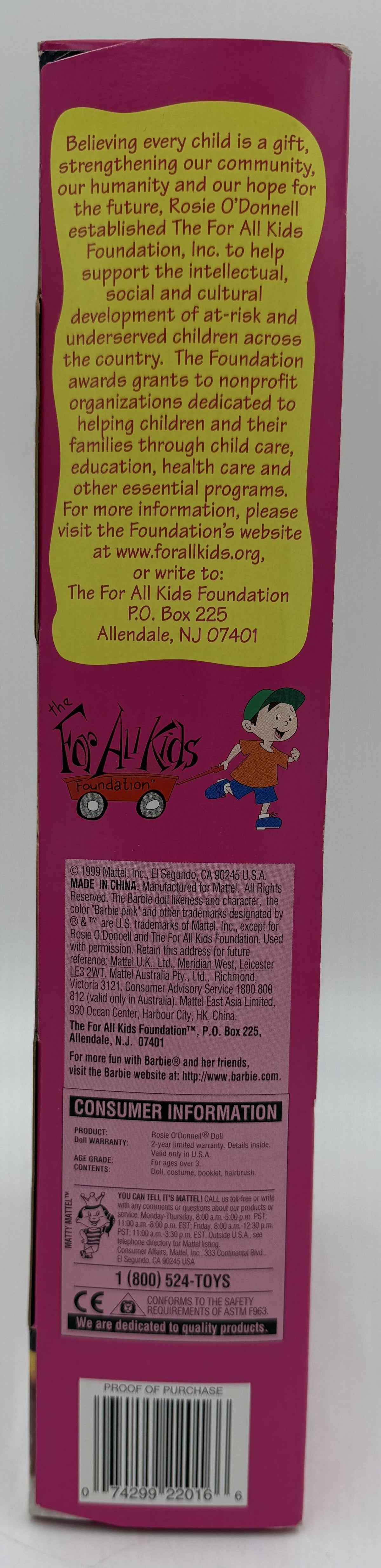 1999 Mattel Rosie O'Donnell Friend of Barbie Doll (Factory Sealed)