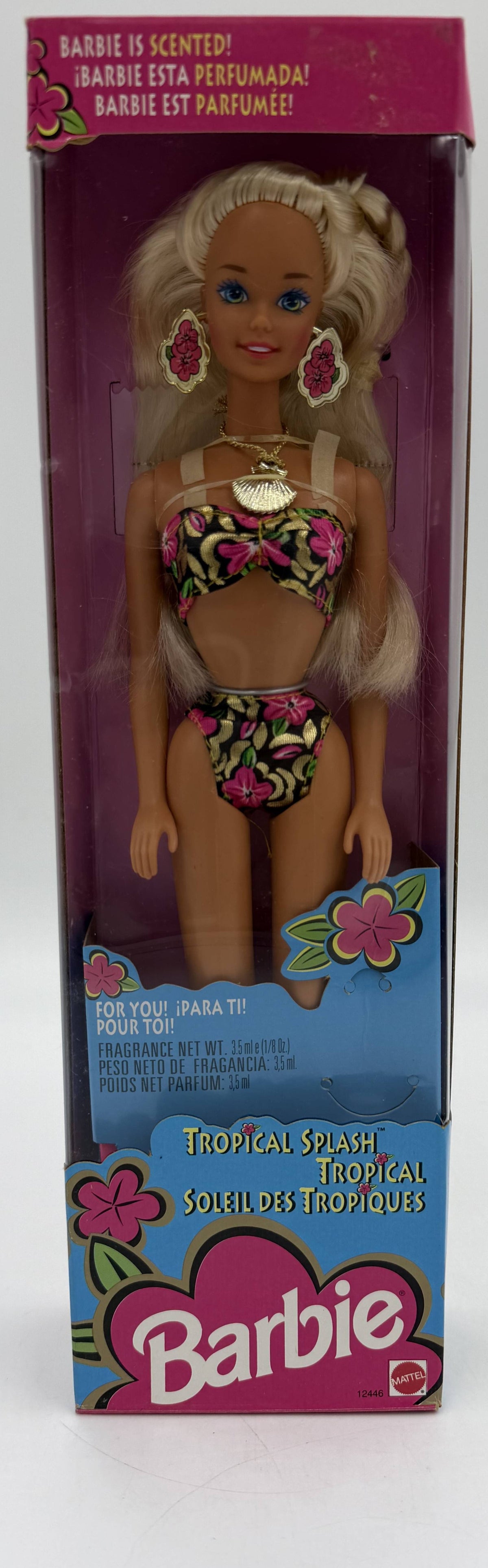 1994 Mattel Tropical Splash Barbie Doll (Scented Edition)