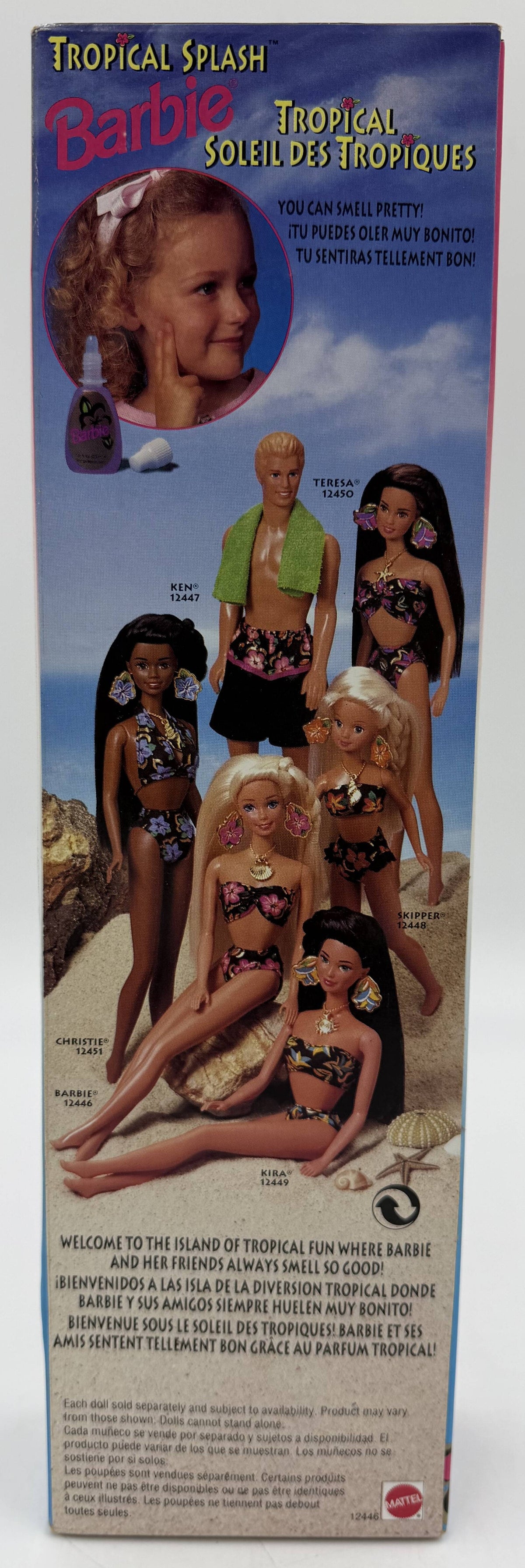 1994 Mattel Tropical Splash Barbie Doll (Scented Edition)