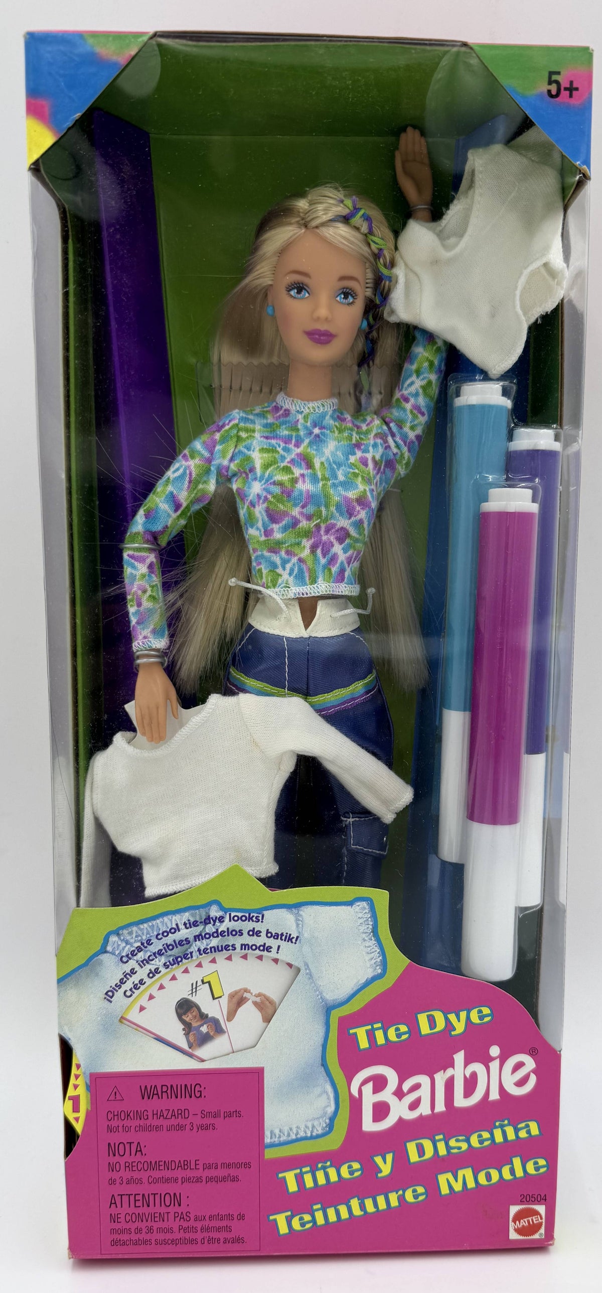 1998 Mattel Tie Dye Barbie Doll (Factory Sealed)