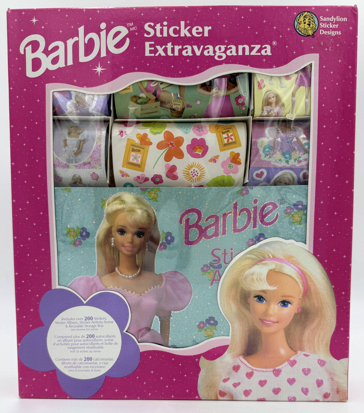 1998 Sandylion Barbie Sticker Extravaganza Activity Box Set