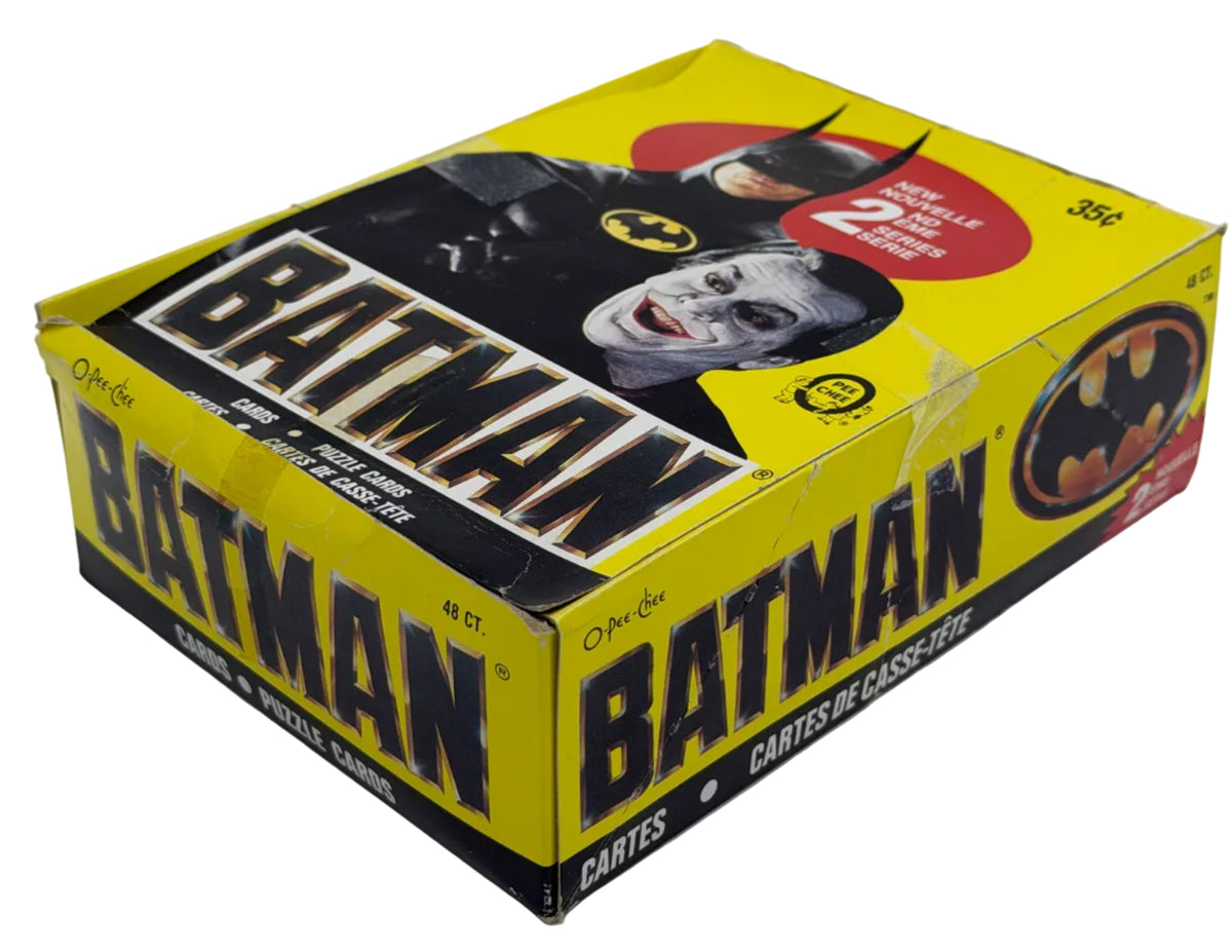 1989 O-Pee-Chee Batman (2nd Series / Series 2) Unopened Wax Box (48 Packs) Tape In Tact Extremely Rare