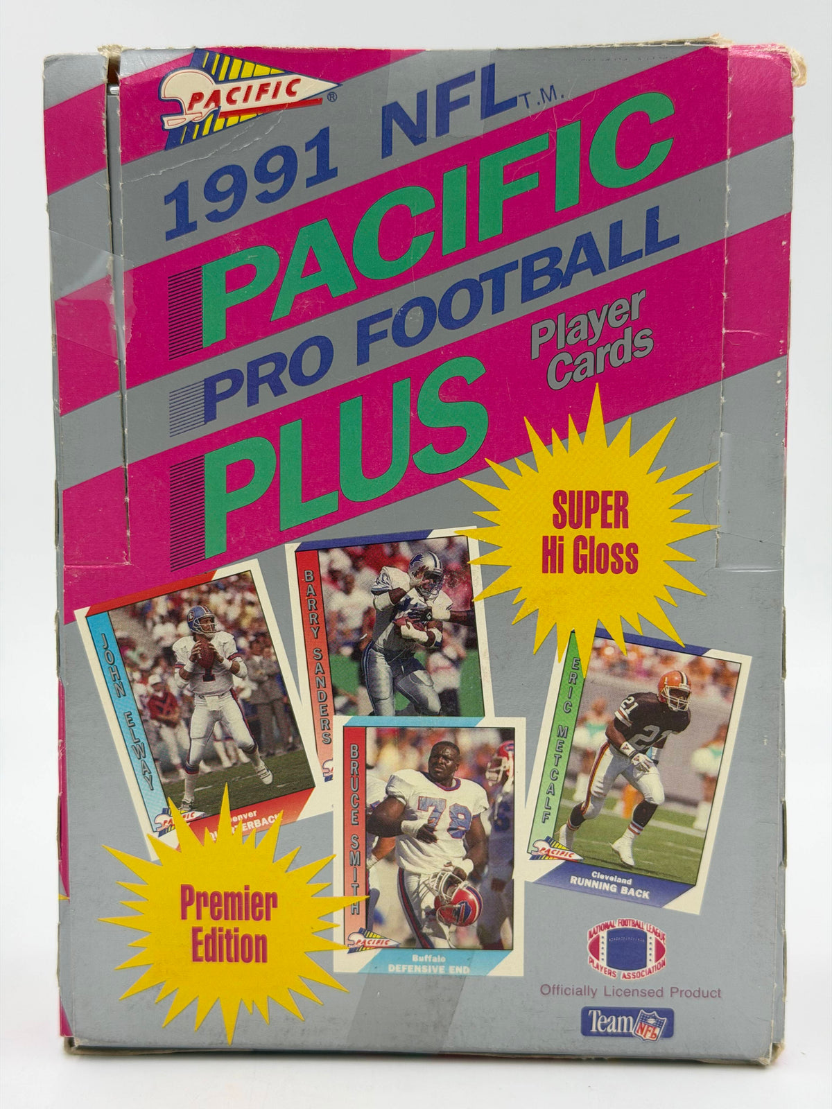 1991 Pacific Plus NFL Football (Premier Edition) Trading Card Wax Box (36 Packs) - Possible Brett Favre Rookie Card