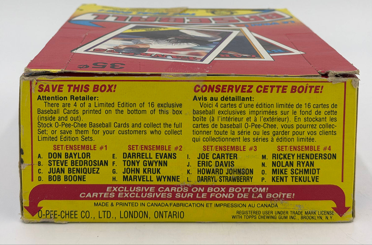 1988 O-Pee-Chee MLB Baseball Wax Box (48 Packs) See Photos