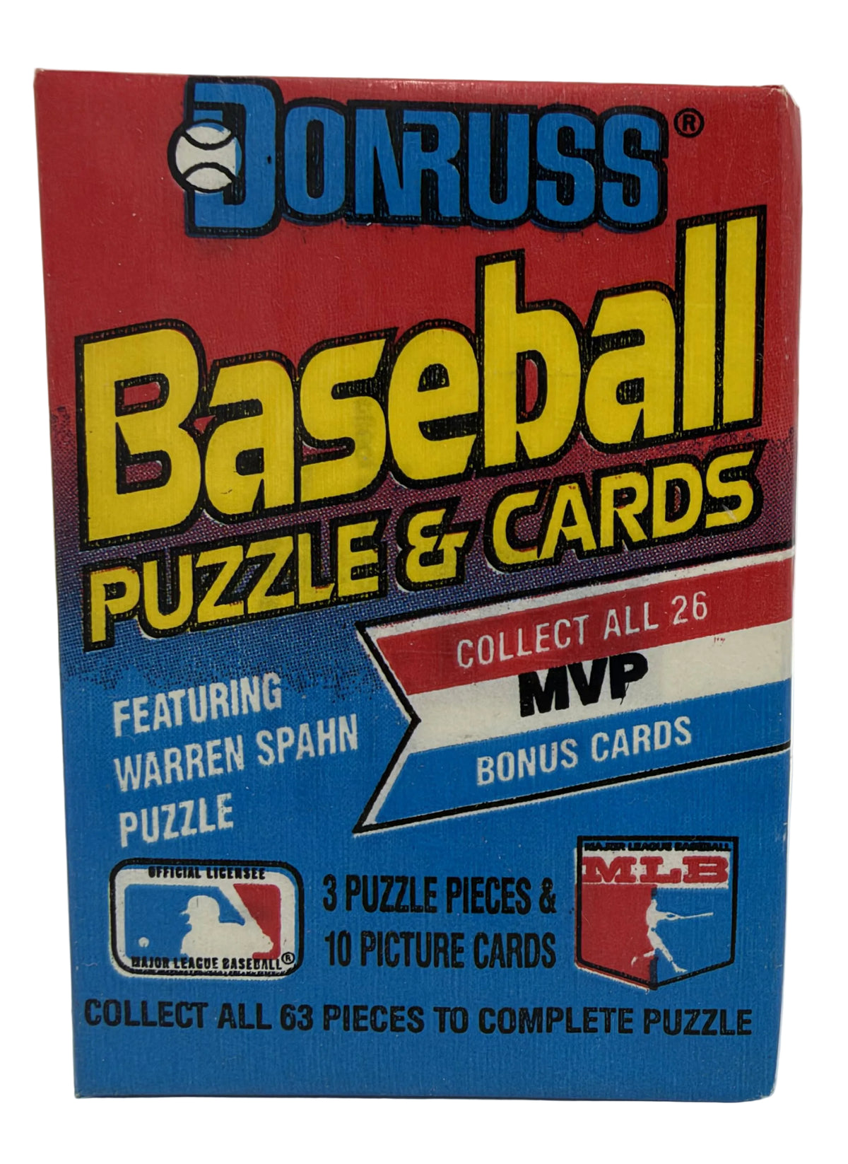 1989 Donruss MLB Baseball Trading Card Wax Pack (10 Cards) - Possible Ken Griffey Jr. Rookie Card