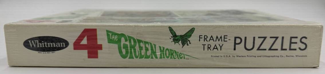 Vintage 1966 Whitman The Green Hornet 4 Frame-Tray Puzzles Set – Factory Sealed, Rare
