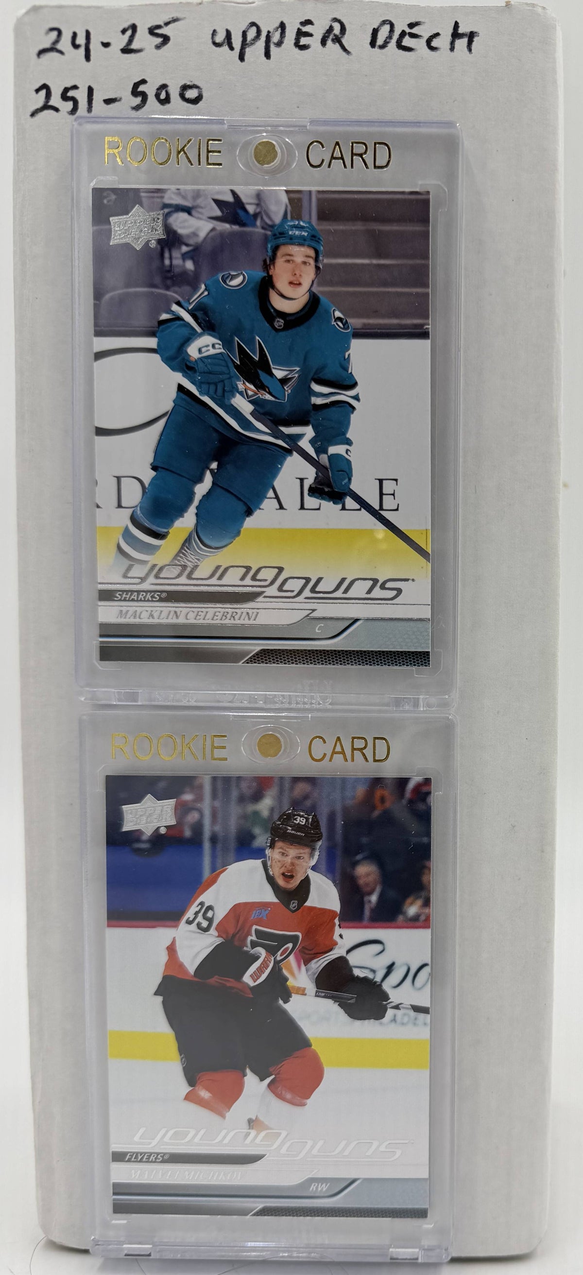 2024/25 Upper Deck Series 2 Hockey Card Base Set & Young Guns (250 Cards) NMT / Macklin Celebrini