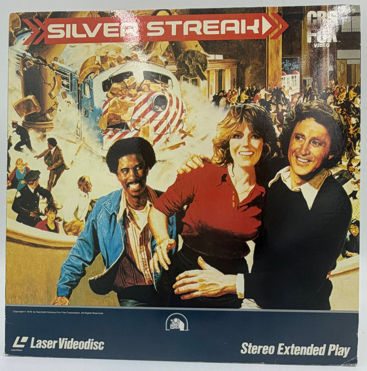 Silver Streak (1983) LaserDisc - Gene Wilder, Richard Pryor, Jill Clayburgh - CBS/Fox Video - VG