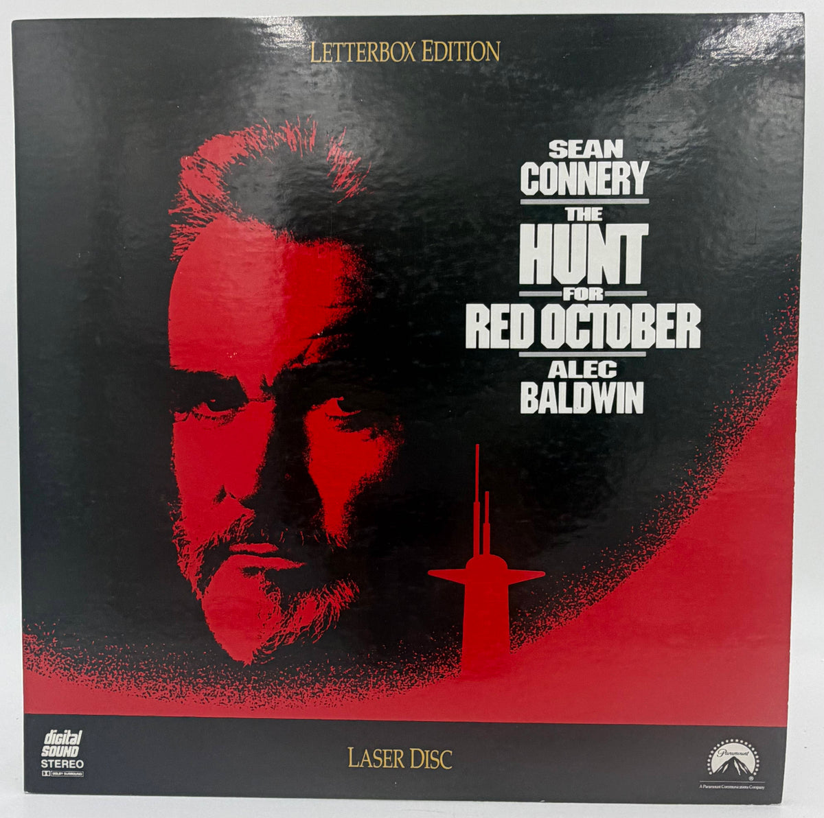 The Hunt for Red October (1990) LaserDisc - Sean Connery, Alec Baldwin - Letterbox Edition - Paramount Home Video - EX