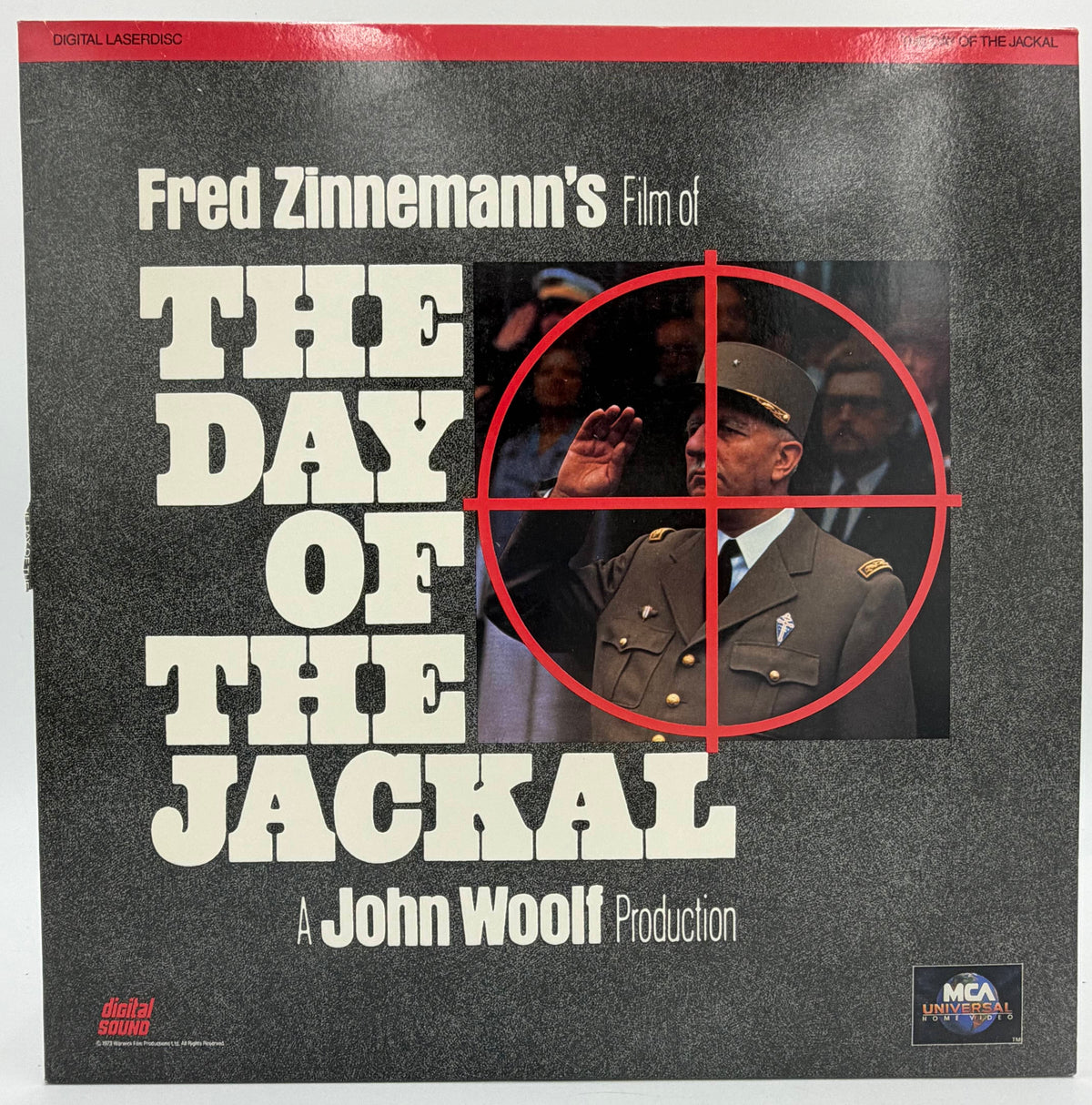 The Day of the Jackal (1973) LaserDisc - Edward Fox - MCA Universal Home Video - 2-Disc Set - VG