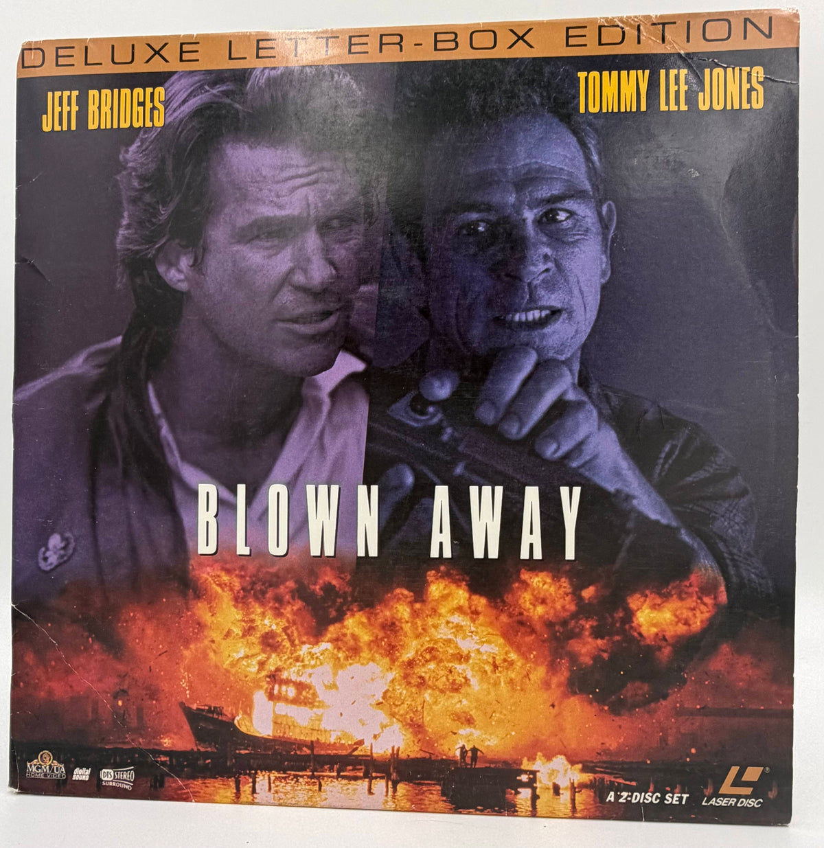Blown Away (1994) LaserDisc LD - Jeff Bridges, Tommy Lee Jones - Deluxe Letter-Box Edition - MGM/UA - VG