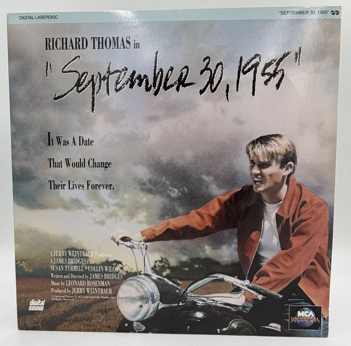 September 30, 1955 (1977) LaserDisc - Richard Thomas, Dennis Quaid - MCA Universal - EX