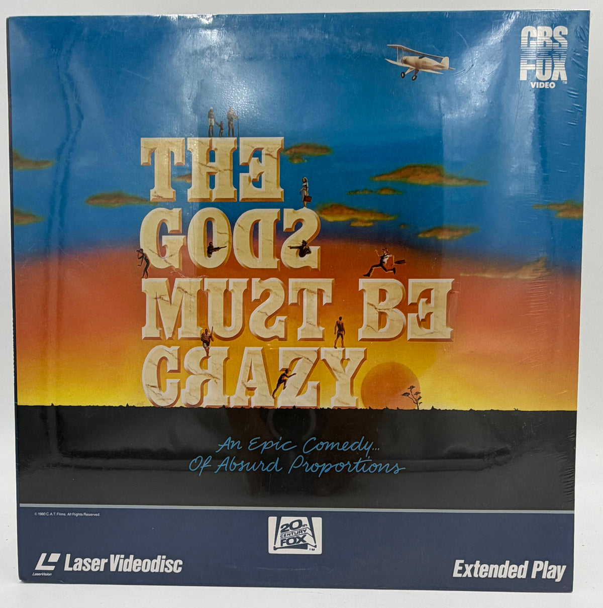 The Gods Must Be Crazy (1987) LaserDisc - Marius Weyers, Sandra Prinsloo, N!xau - CBS/FOX Video – EX =- Factory Sealed