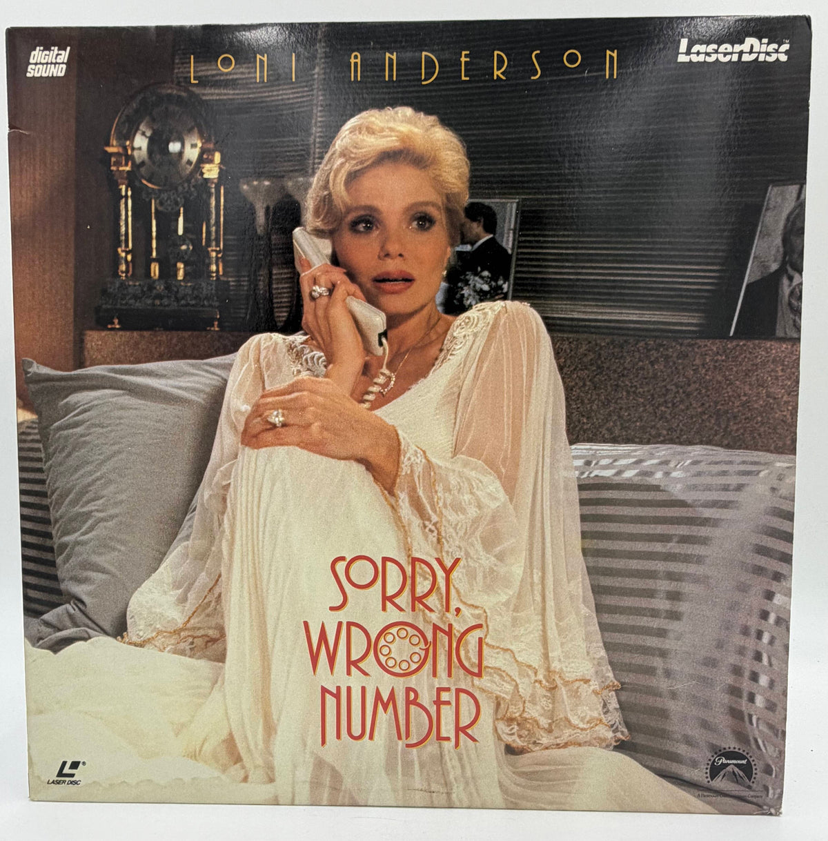 Sorry, Wrong Number (1990) LaserDisc - Loni Anderson, Hal Holbrook - Paramount LV – VG