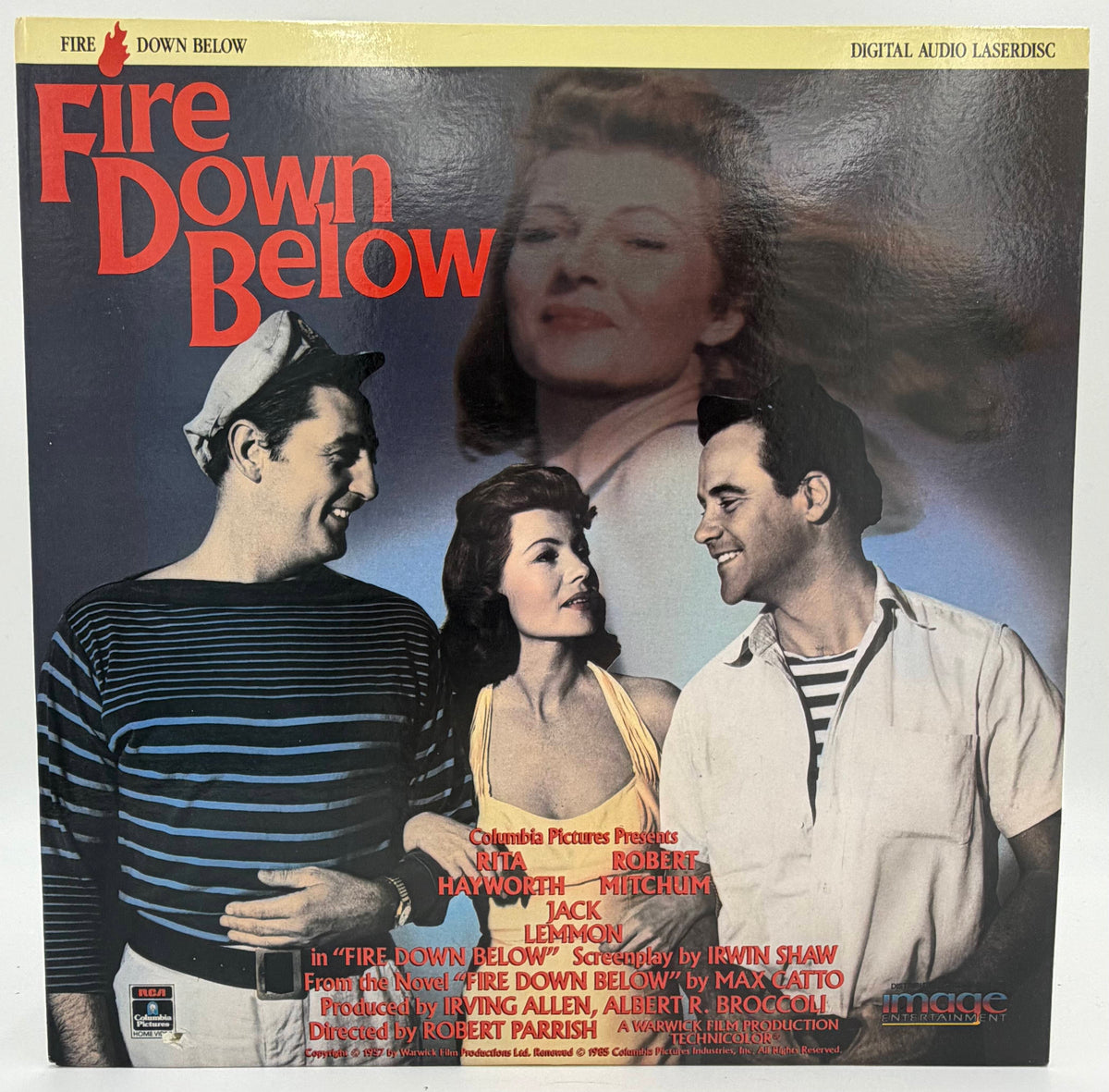 Fire Down Below (1986) LaserDisc - Rita Hayworth, Robert Mitchum, Jack Lemmon - RCA/Columbia - VG