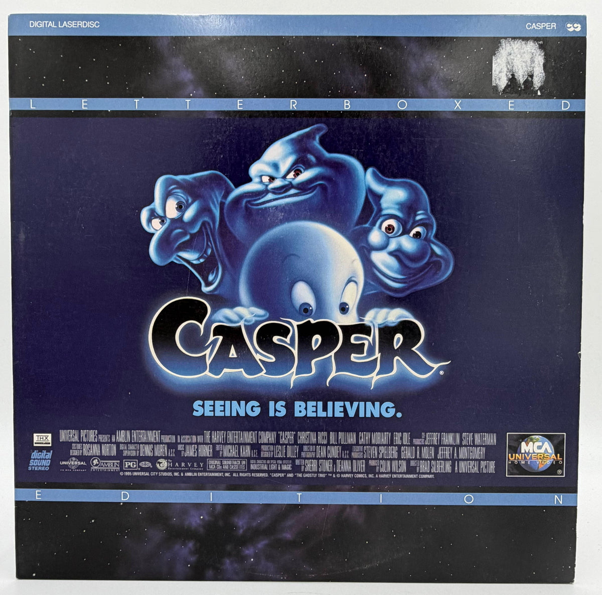 Casper (1995) THX Letterboxed LaserDisc - Christina Ricci, Bill Pullman - MCA Universal - VG