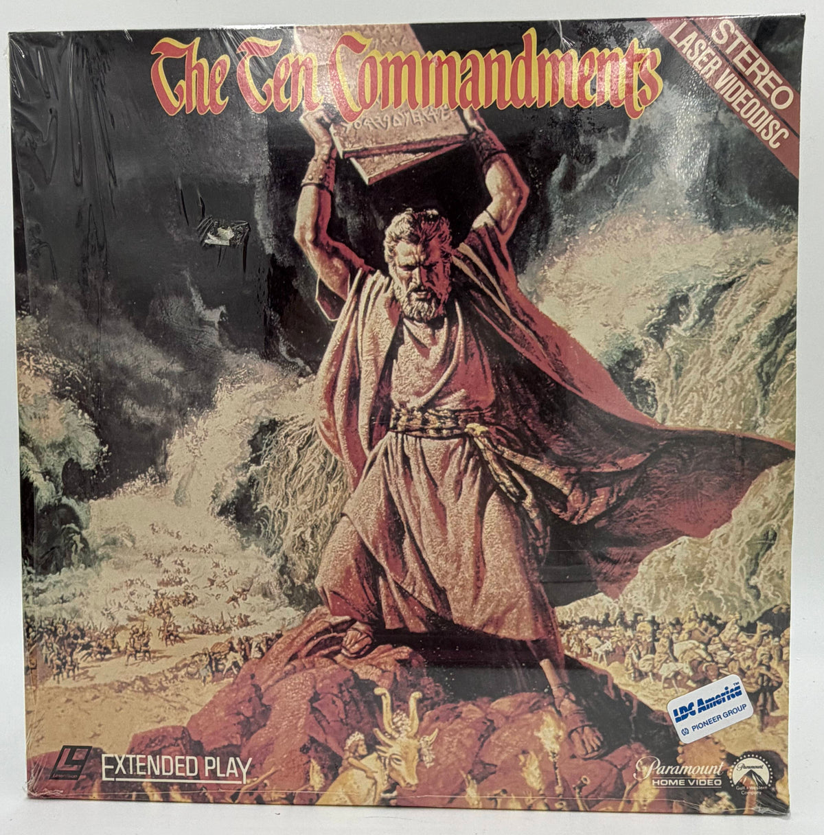 The Ten Commandments (1986) 2-Disc LaserDisc Set - Charlton Heston, Yul Brynner - Paramount – EX – Factory Sealed
