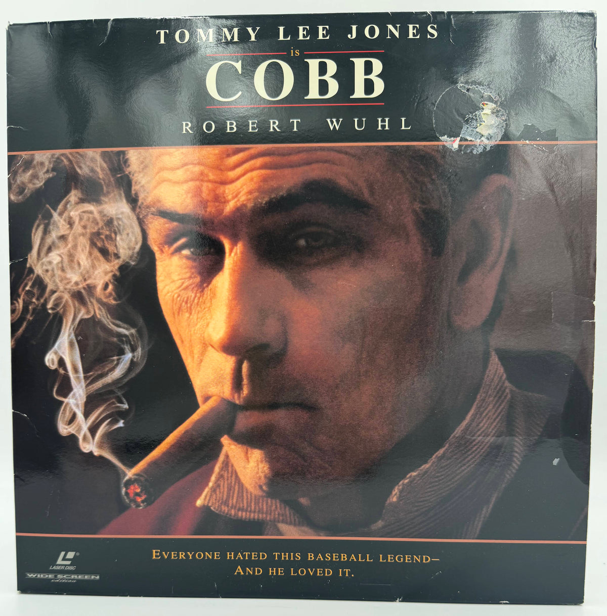 Cobb (1994) Wide Screen Edition 2-Disc LaserDisc Set - Tommy Lee Jones, Robert Wuhl - Warner Home Video - VG