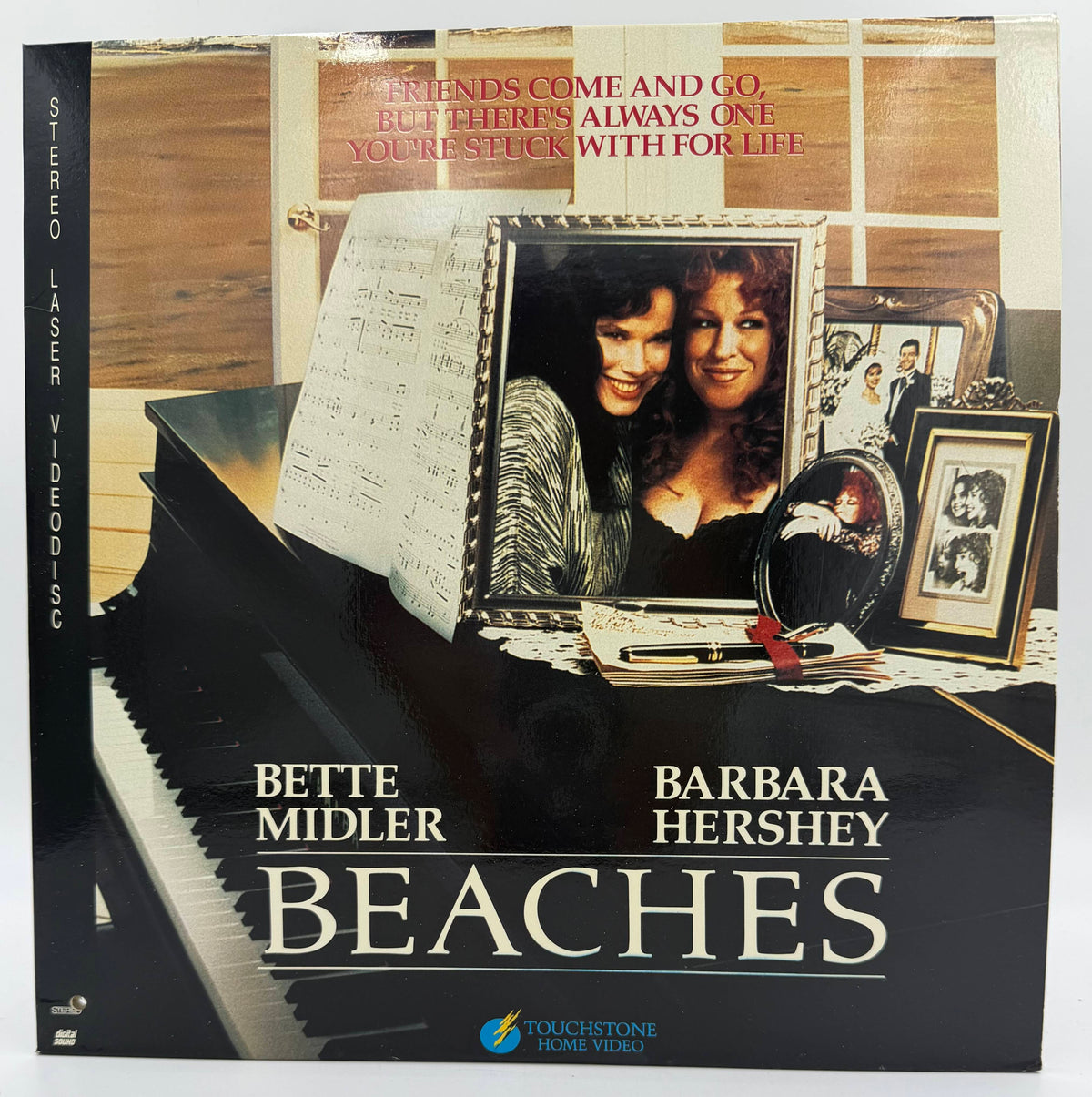 Beaches (1989) Stereo LaserDisc - Bette Midler, Barbara Hershey - Touchstone Home Video - VG