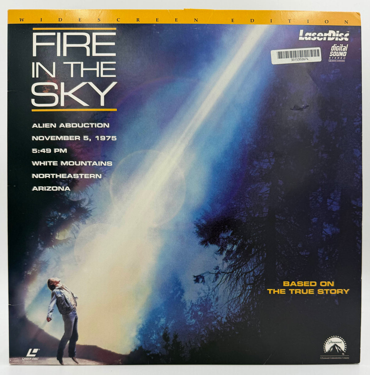 Fire in the Sky (1993) Widescreen Edition LaserDisc - Paramount Home Video / Pioneer - VG