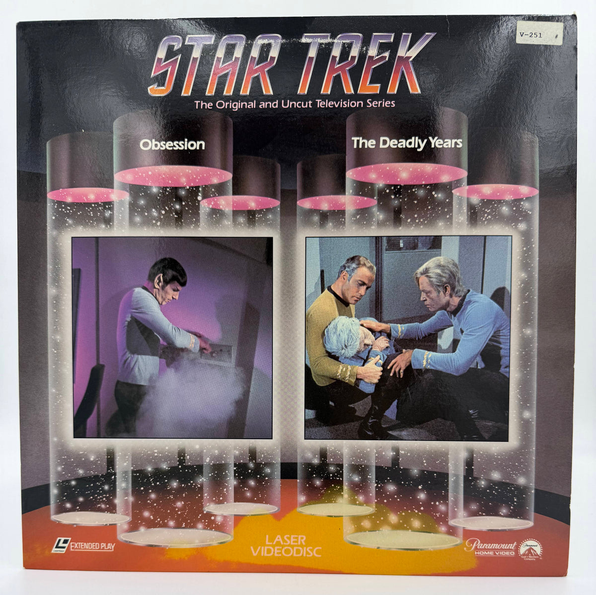 Star Trek: The Original Series - Obsession / The Deadly Years LaserDisc - Paramount Home Video - EX