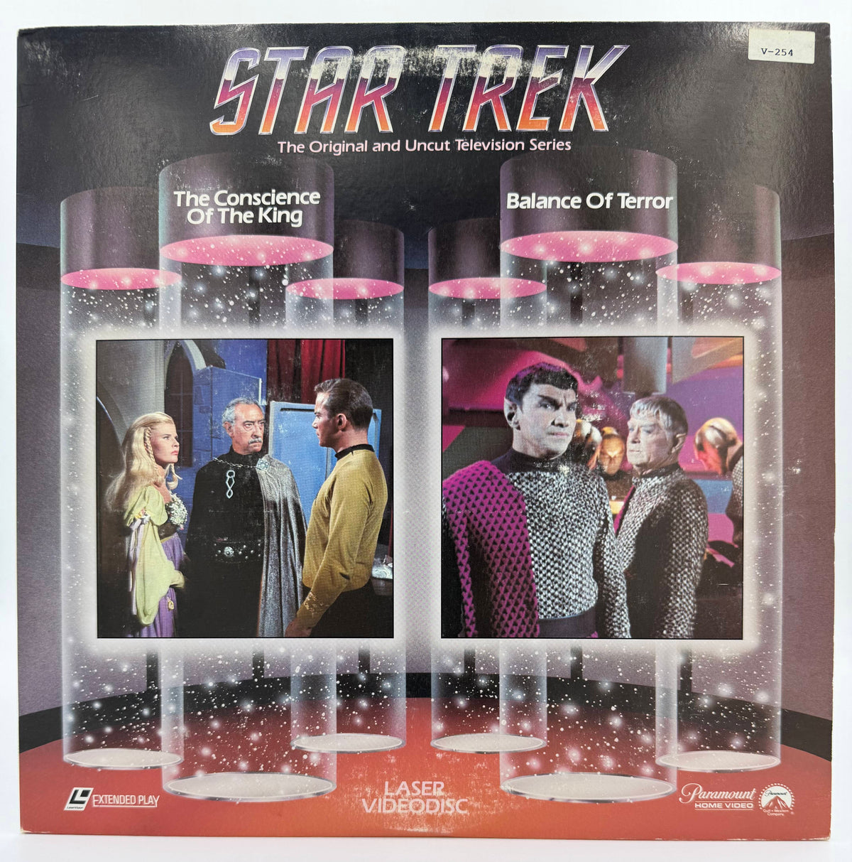 Star Trek: The Original Series (1985) - The Conscience Of The King / Balance Of Terror Laser Disc - Paramount Home Video - VG