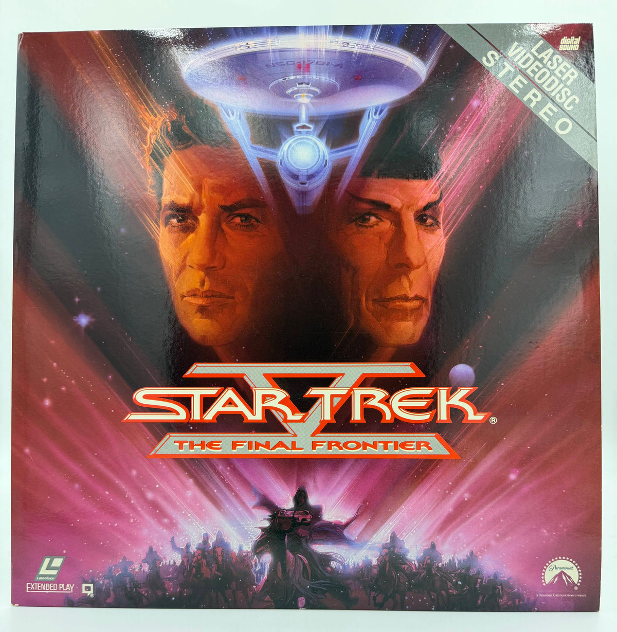 Star Trek V: The Final Frontier LaserDisc (1989) - Digital Sound Stereo - Paramount - EX