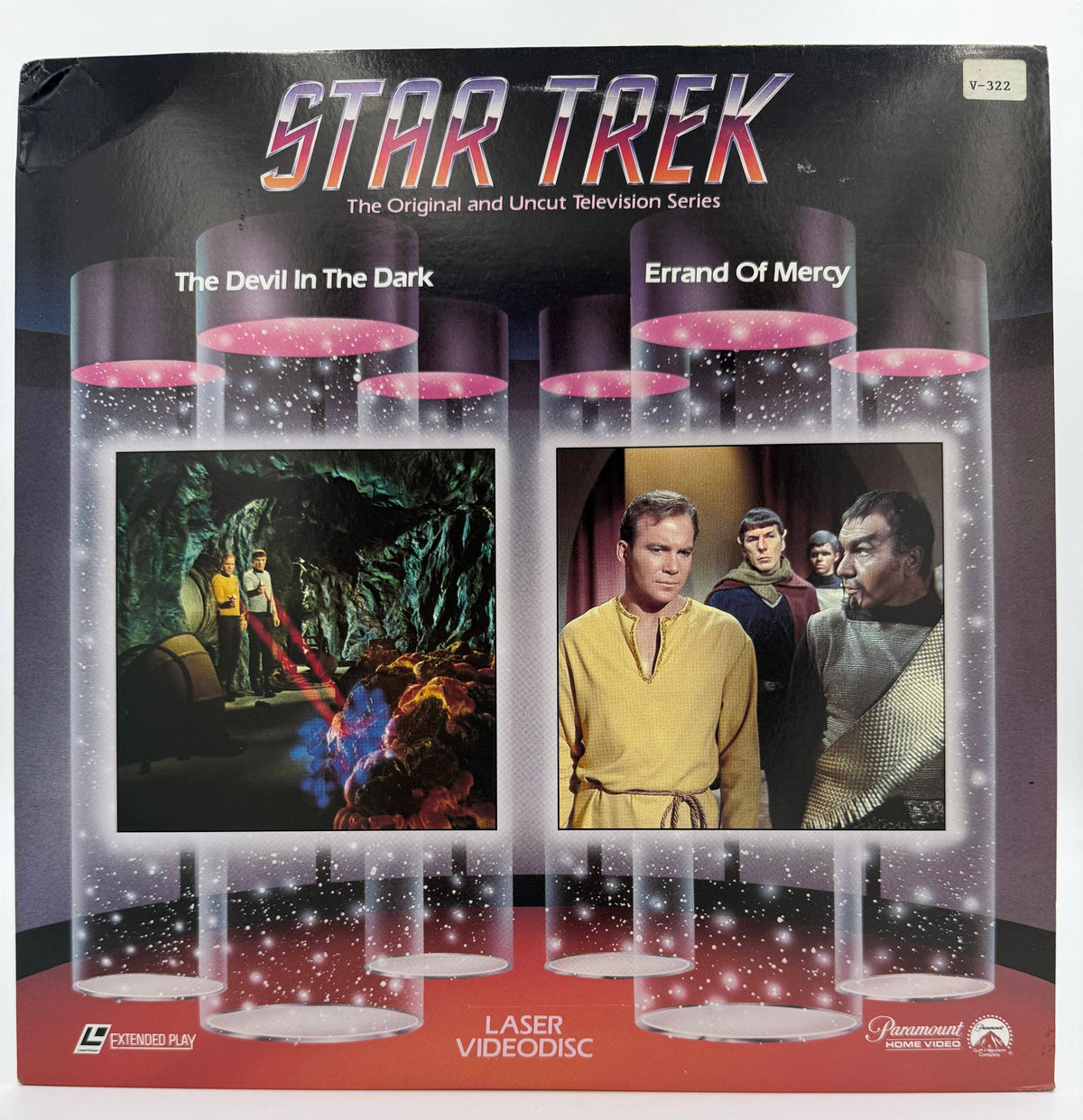 Star Trek: The Original Series (1985) - The Devil In The Dark / Errand Of Mercy LaserDisc - Paramount - VG