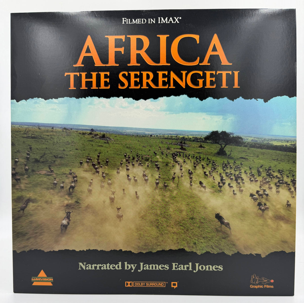 Africa: The Serengeti (1994) LaserDisc - IMAX Documentary - Narrated by James Earl Jones - Lumivision - EX
