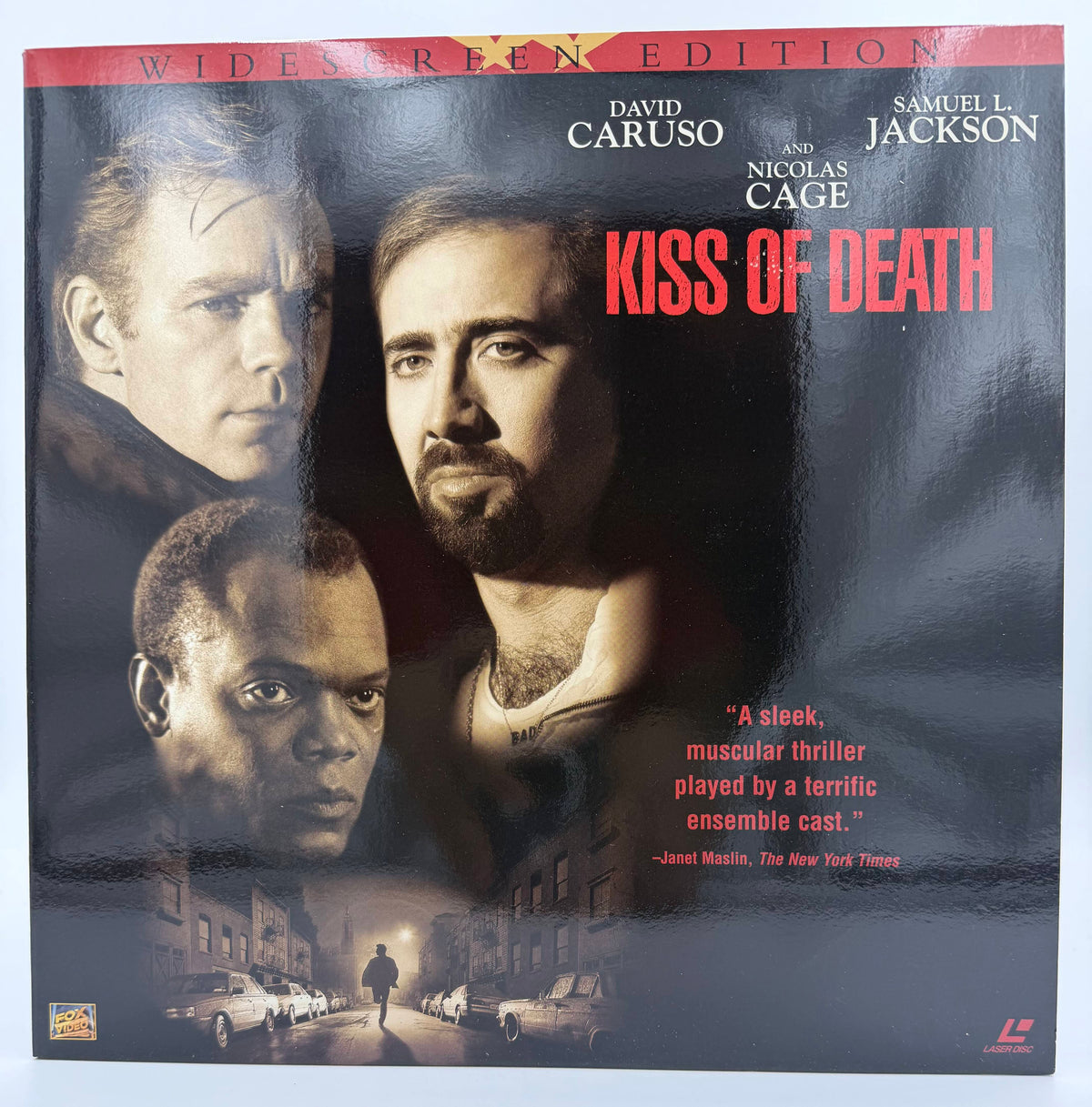 Kiss of Death (1994) LaserDisc - David Caruso, Nicolas Cage, Samuel L. Jackson - Widescreen Edition - Fox Video - EX
