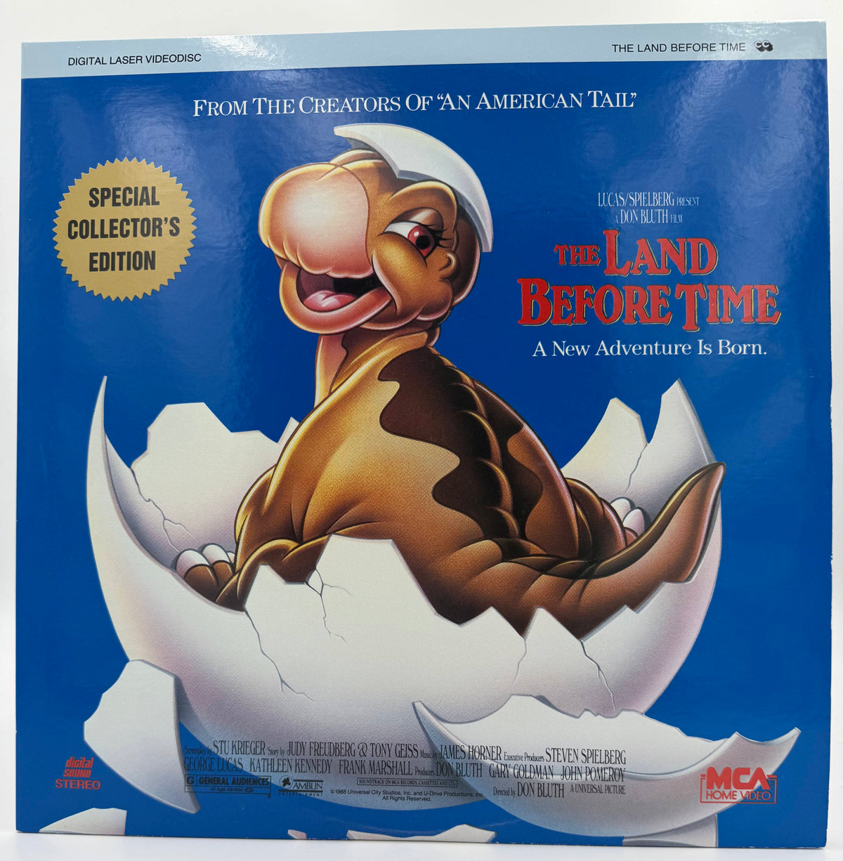 The Land Before Time (1988) LaserDisc - Special Collector's Edition - MCA Home Video - EX