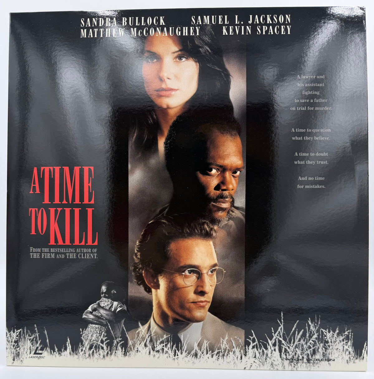 A Time to Kill (1996) LaserDisc - Sandra Bullock, Samuel L. Jackson, Matthew McConaughey - Widescreen AC-3 Edition - Warner - EX