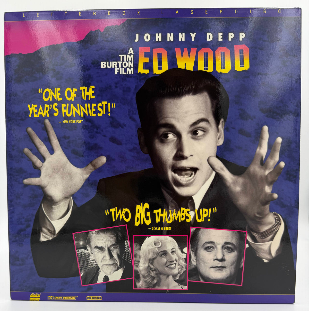 Ed Wood (1995) LaserDisc - Johnny Depp, Martin Landau - Letterbox Edition - Touchstone Home Video - EX