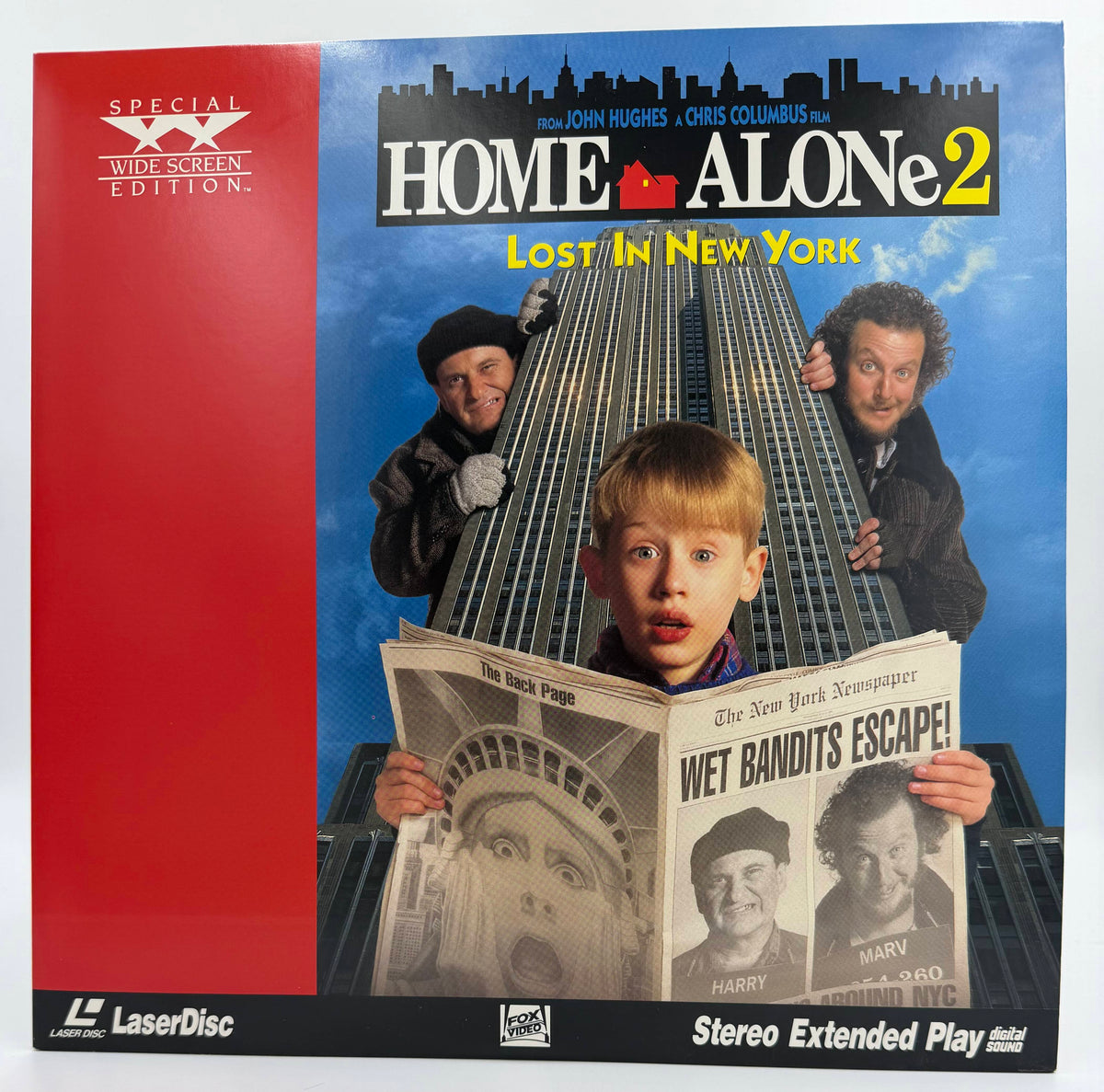 Home Alone 2: Lost in New York (1992) LaserDisc - Macaulay Culkin - Special Widescreen Edition - Fox Video - EX