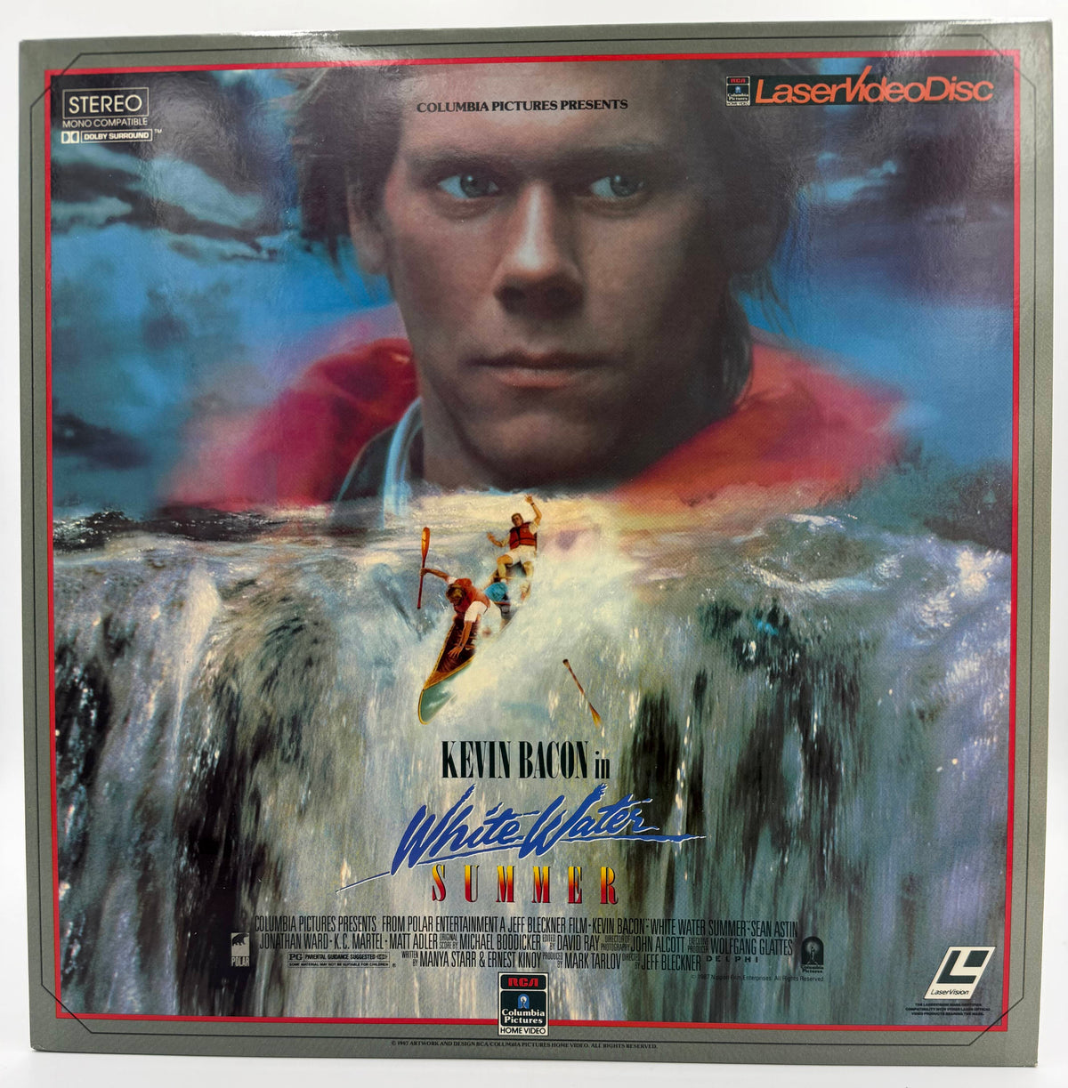 White Water Summer (1987) LaserDisc - Kevin Bacon, Sean Astin - RCA/Columbia Pictures Home Video - EX