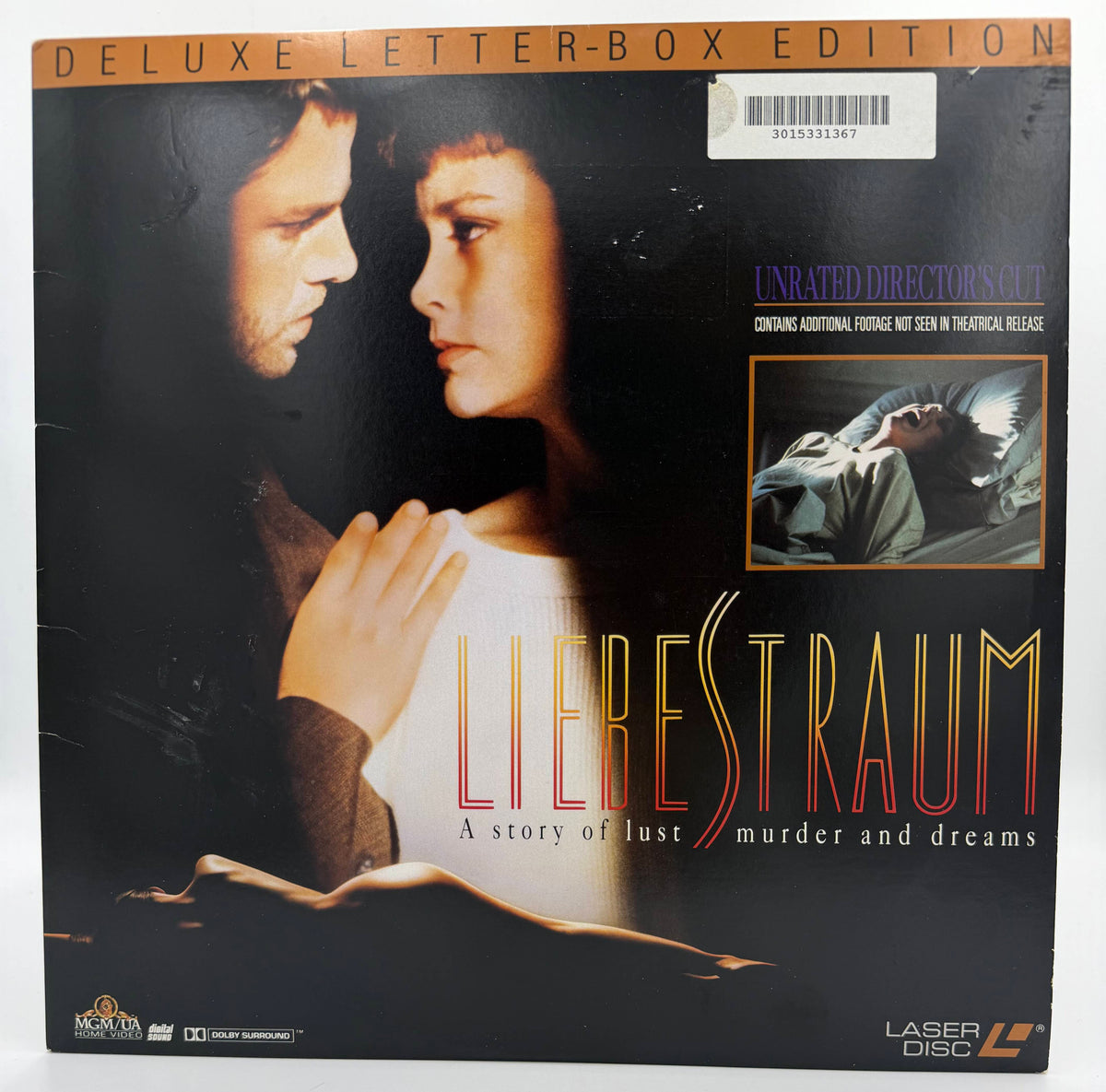 Liebestraum (1992) LaserDisc - Unrated Director's Cut - Kevin Anderson, Pamela Gidley - Deluxe Letter-Box Edition - MGM/UA - VG