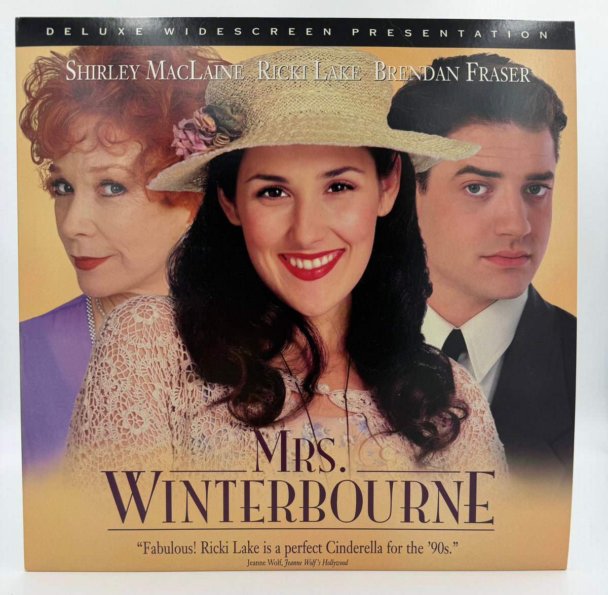 Mrs. Winterbourne (1996) Vintage Laser Disc - Shirley MacLaine, Ricki Lake, Brendan Fraser - Deluxe Widescreen - TriStar - EX