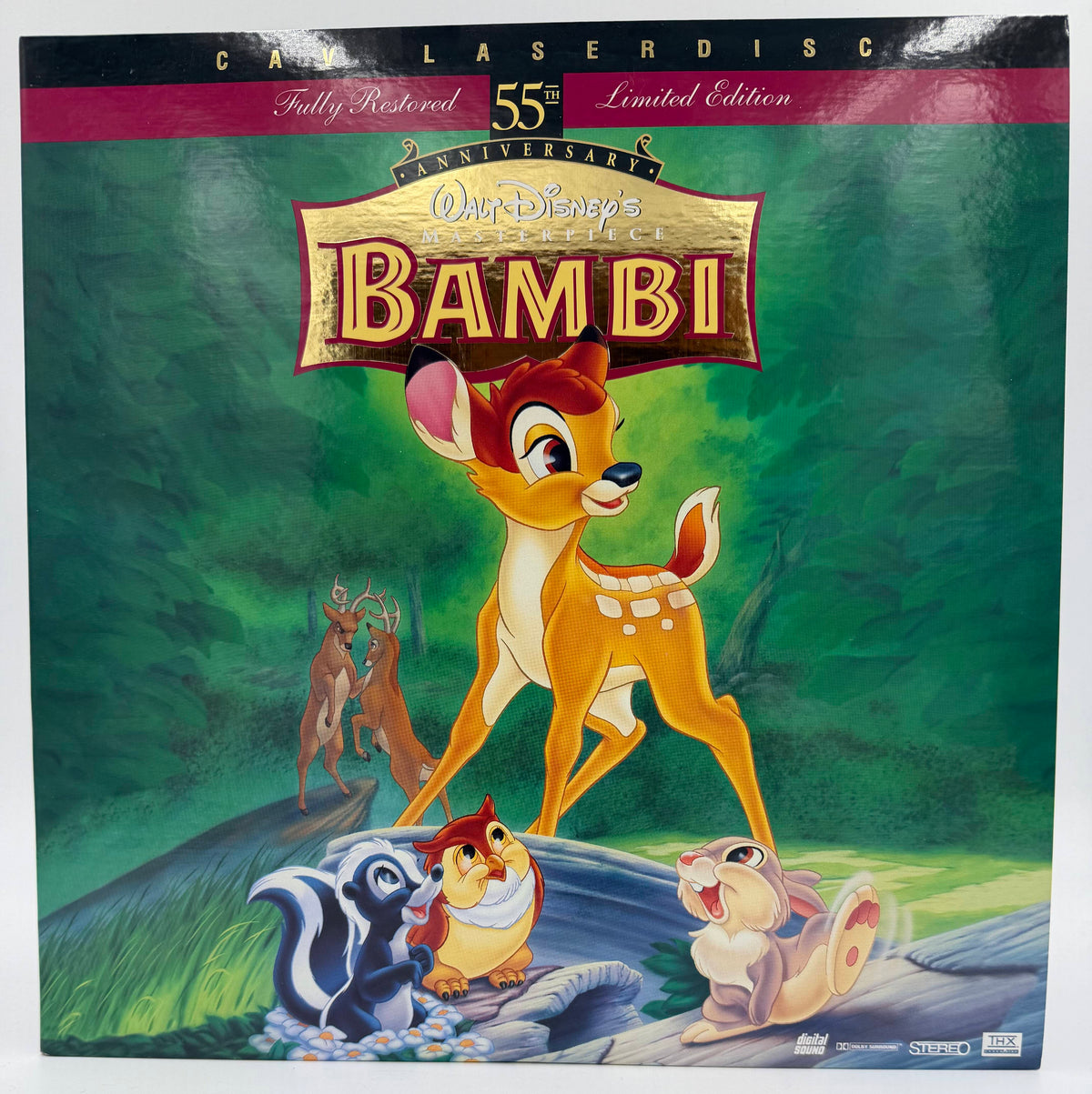 Bambi LaserDisc LD (1997) - Walt Disney Home Video - EX