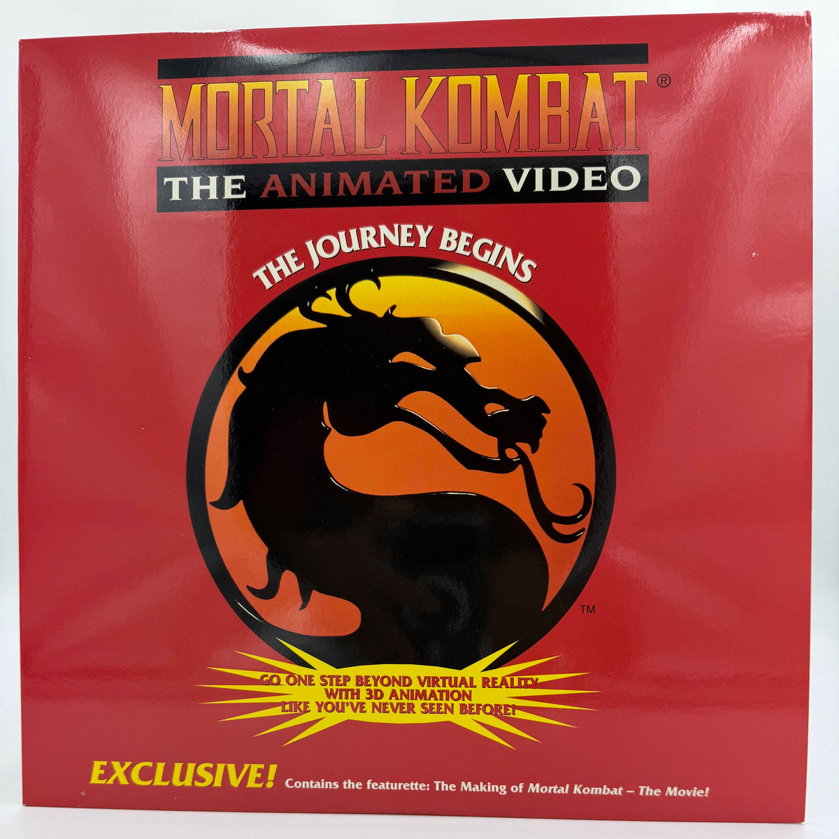 Mortal Kombat: The Animated Video – The Journey Begins LaserDisc LD (1995) - New Line Home Video - EX