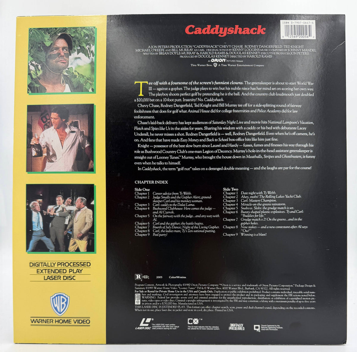 Caddyshack LaserDisc LD (1991) - Warner Home Video - EX