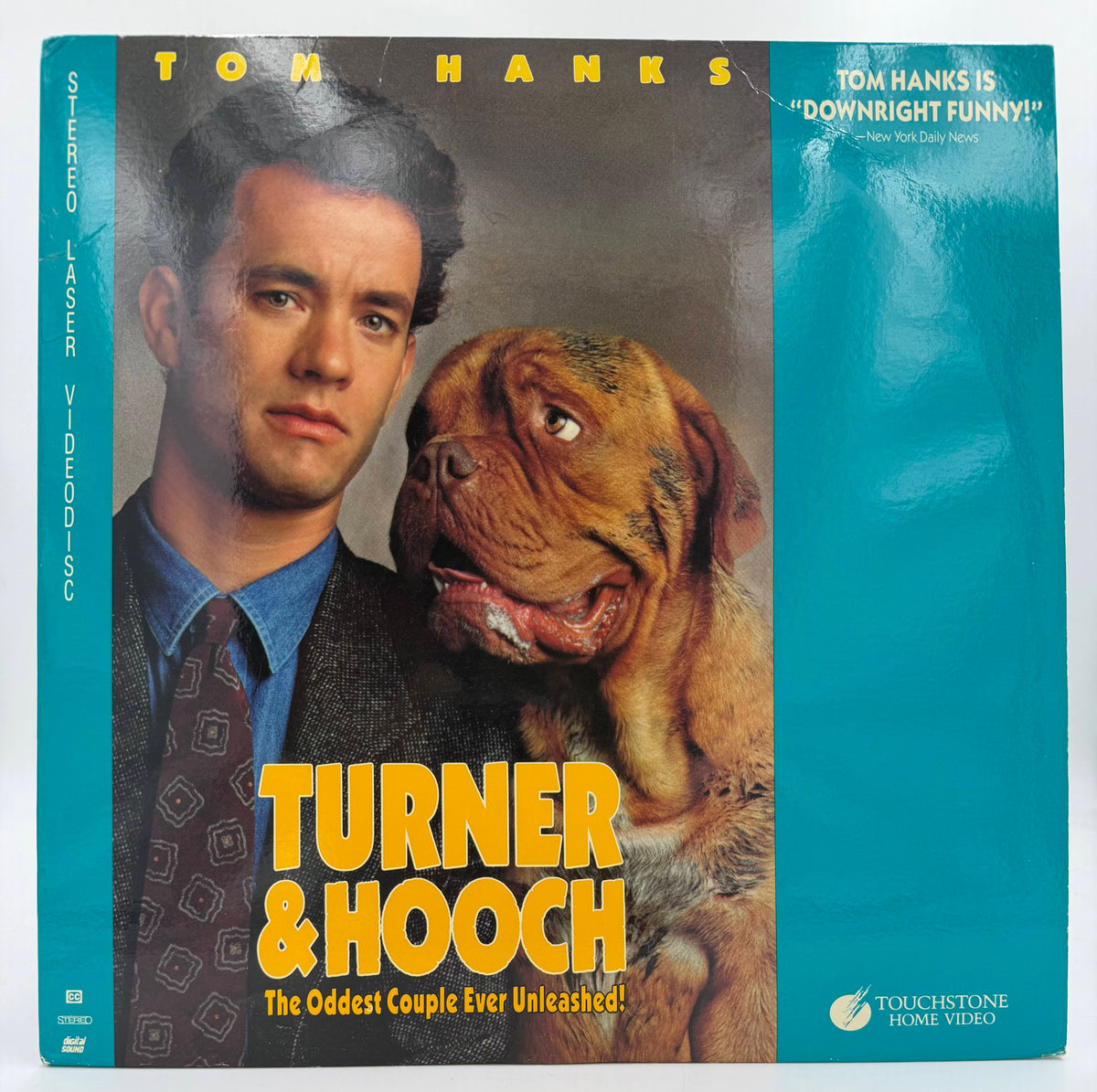 Turner & Hooch LaserDisc LD (1990) - Touchstone Home Video - VG