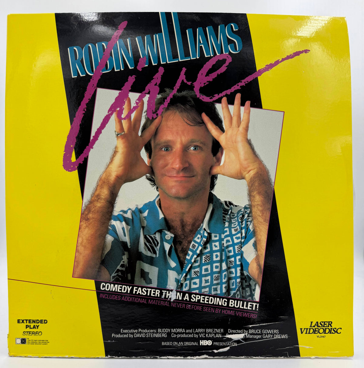 Robin Williams Live LaserDisc LD (1987) - Vestron Video - Fair Condition Comedy