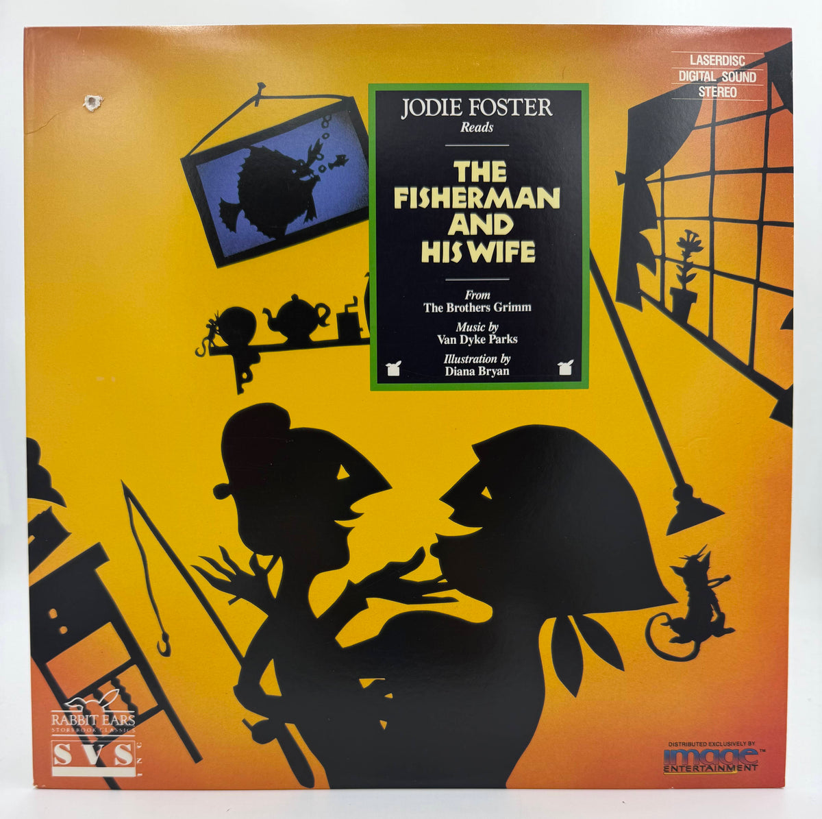 The Fisherman and His Wife LaserDisc LD (1990) - Rabbit Ears Storybook Classics / SVS / Image Entertainment - VG