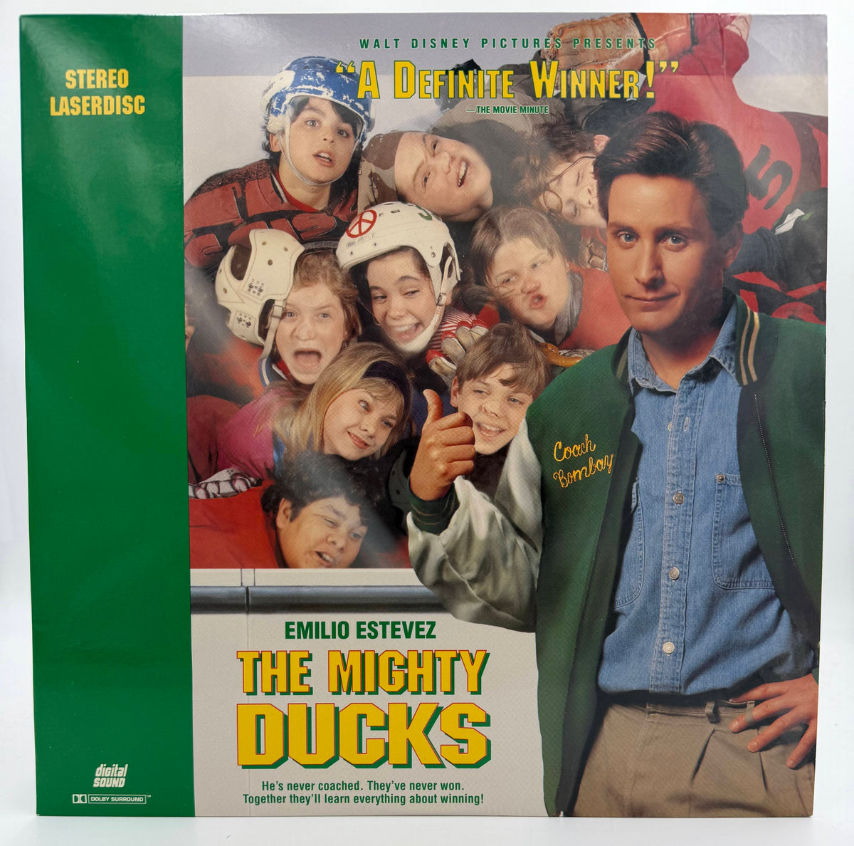 The Mighty Ducks LaserDisc LD (1993) - Walt Disney Home Video - EX