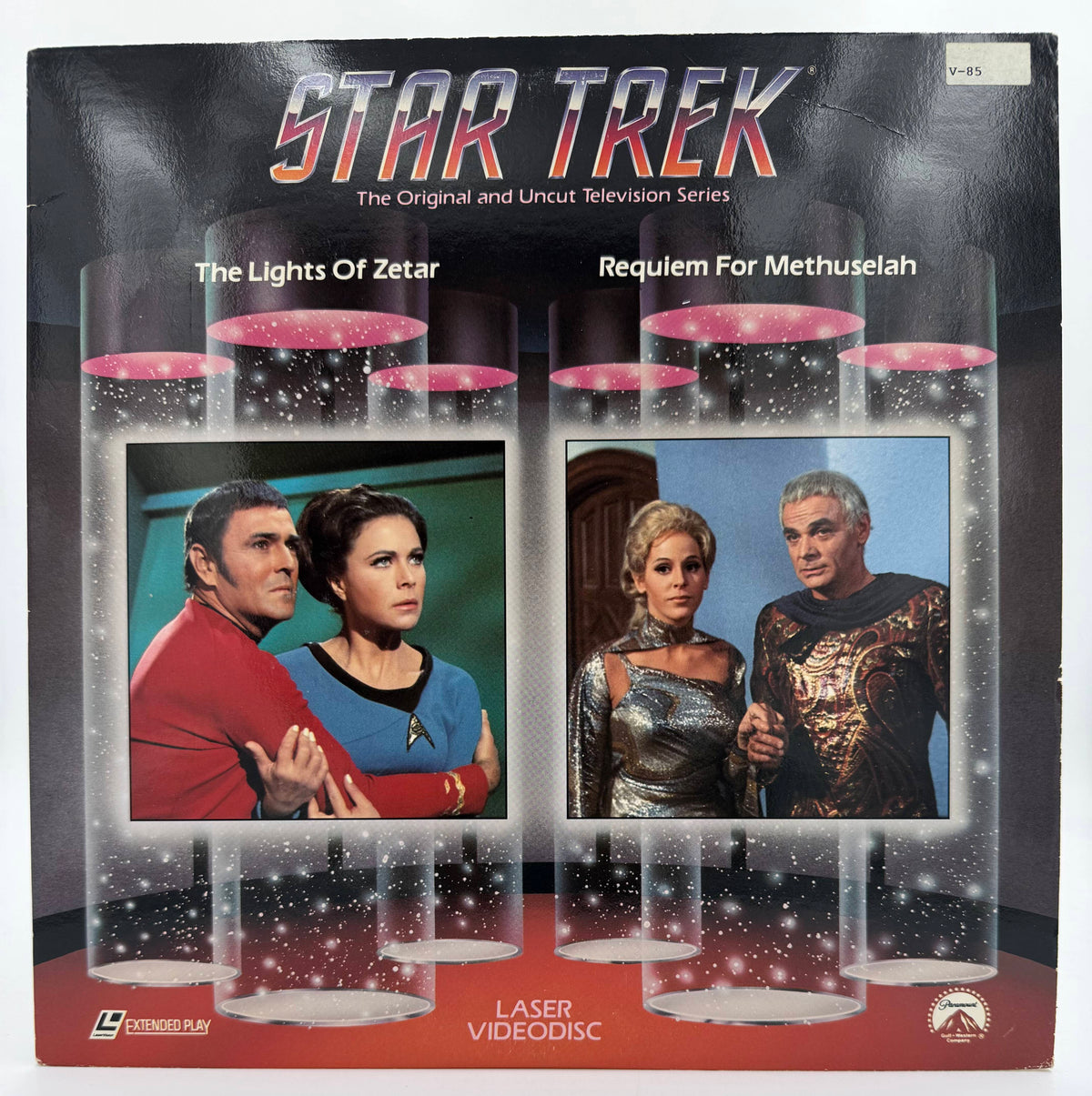 Star Trek: The Original Series Vol. 85 LaserDisc LD (1986) Episode 73 (The Lights Of Zetar) & Episode 76 (Requiem For Methuselah) - Paramount Home Video - EX