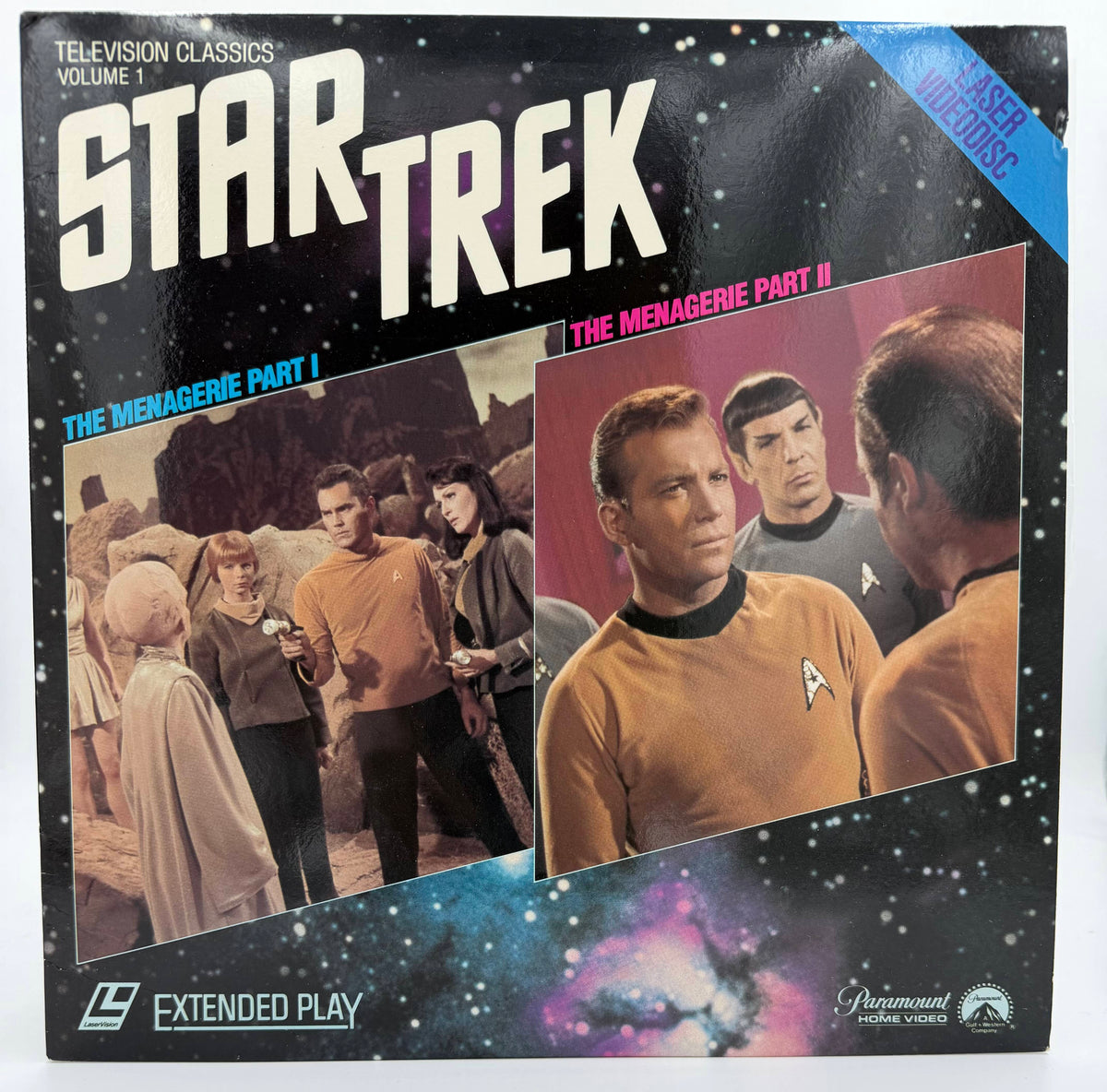 Star Trek: Television Classics - Volume 1 LaserDisc LD (1984) The Menagerie Part I & II - Paramount Home Video - EX