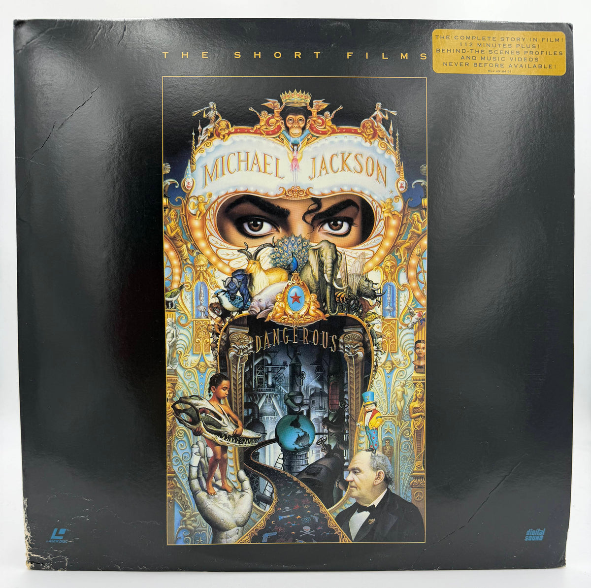 Michael Jackson: Dangerous - The Short Films LaserDisc LD (1993) - Epic Music Video / MJJ Ventures - VG