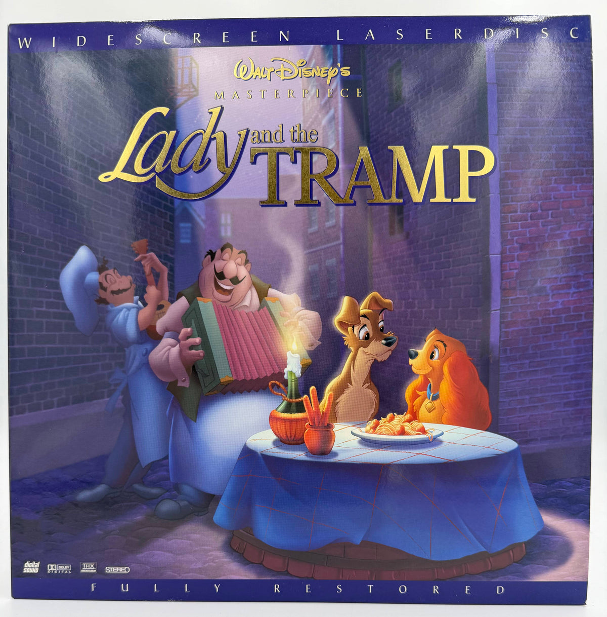 Lady and the Tramp (Walt Disney's Masterpiece - Special Widescreen Format) LaserDisc LD (1998) - Buena Vista Home Entertainment / Image Entertainment - EX