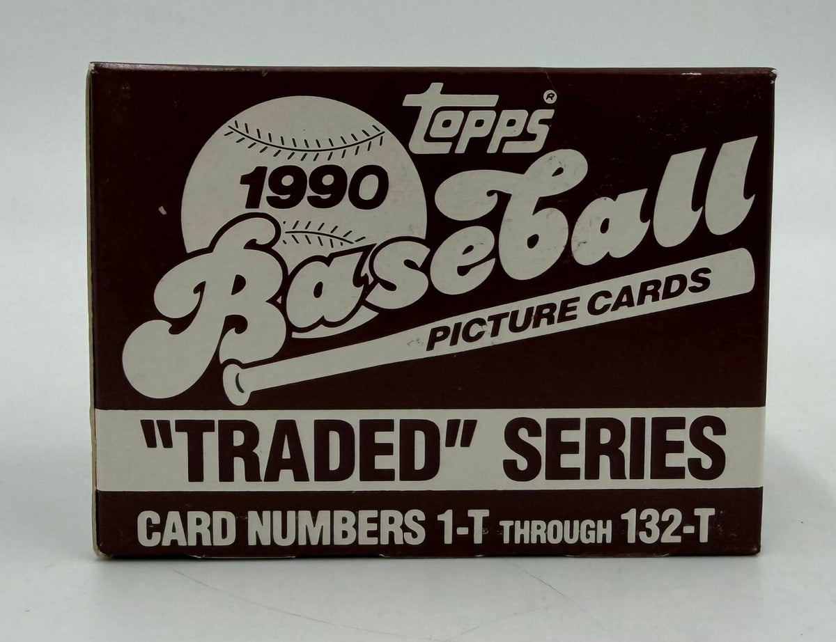1990 Topps Baseball Traded Series Complete Factory Set (132 Cards)