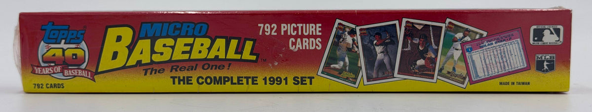 1991 Topps Micro Baseball Complete Factory Set (792 Miniature Cards) Sealed Chipper Jones Rookie